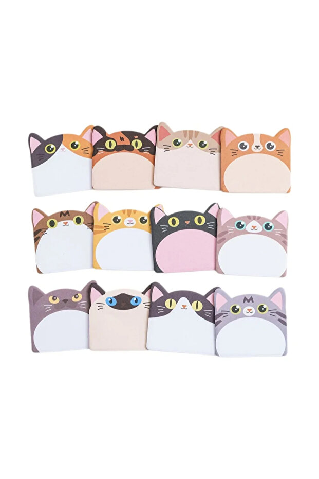 Style 1 240cps Notebook Planner Cartoon Sticky Notes Dog Cat Animal Shaped Memo Pad Writing Pads Sel