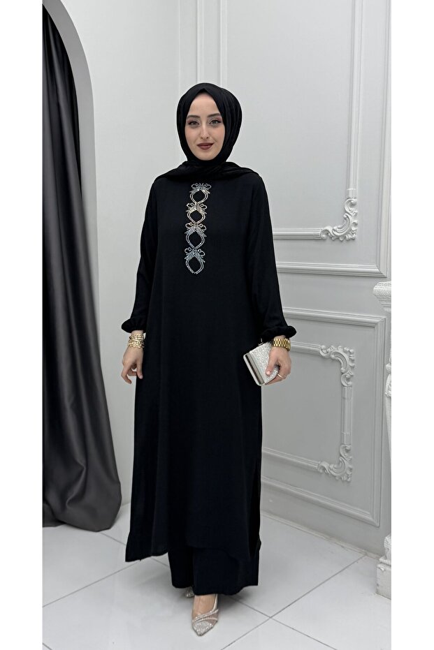Gülçin Takım Siyah Controlled Use Support Combines Your Combinations.