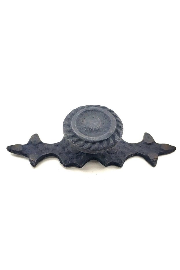 Antique Style Decorative Brass Striped Button - 25X80 Mm, Oxide