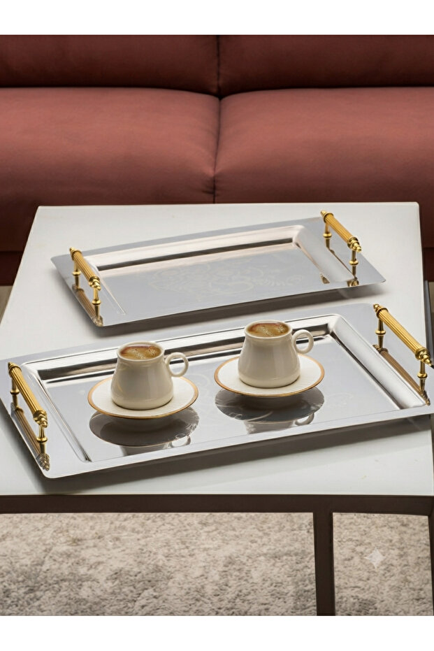 2 Li Tea and Coffee Presentation Tray