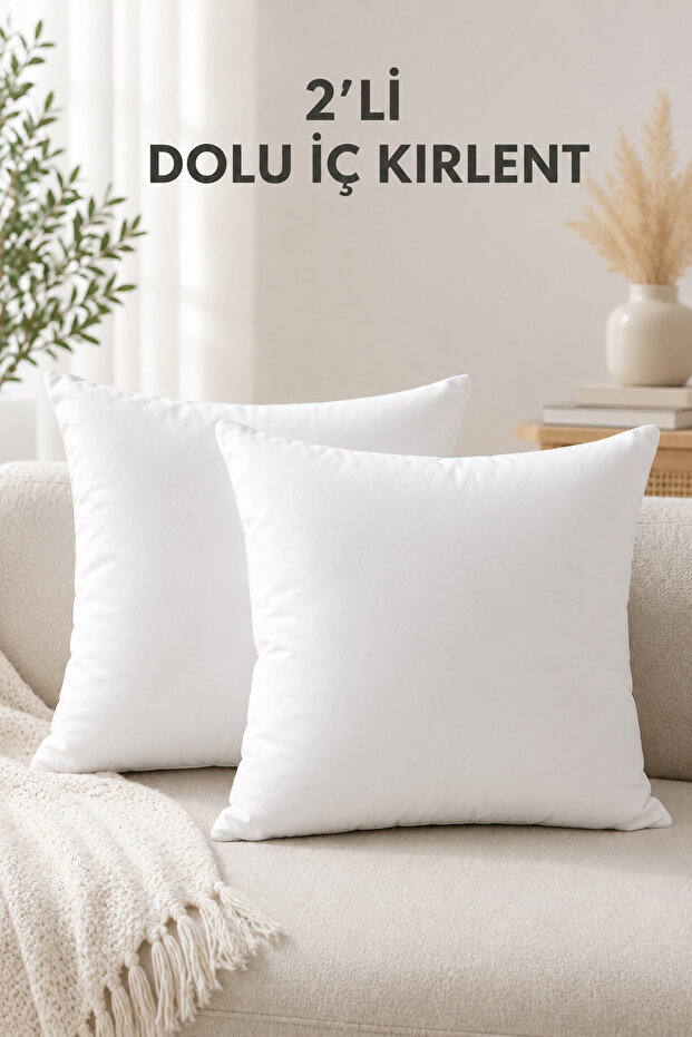 2-Piece Inner Cushion Silicone Fiber Filled Sofa Cushion Inner Cushion Filler Inner Cushion Insert