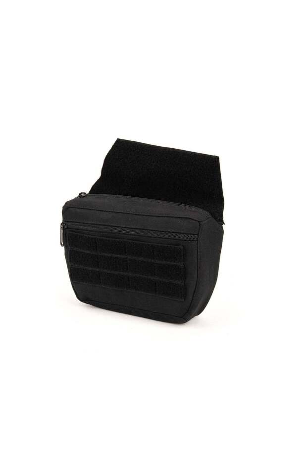 Mas Tactical ® Abdominal Pocket Black (Crotch Kangaroo Pocket)