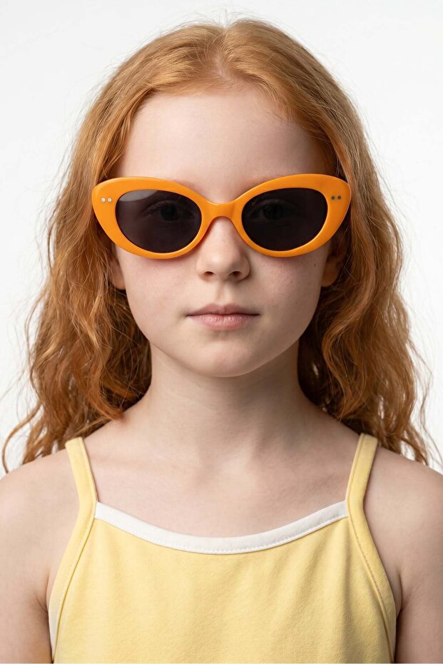 Lumora Orange Black Children's Sunglasses