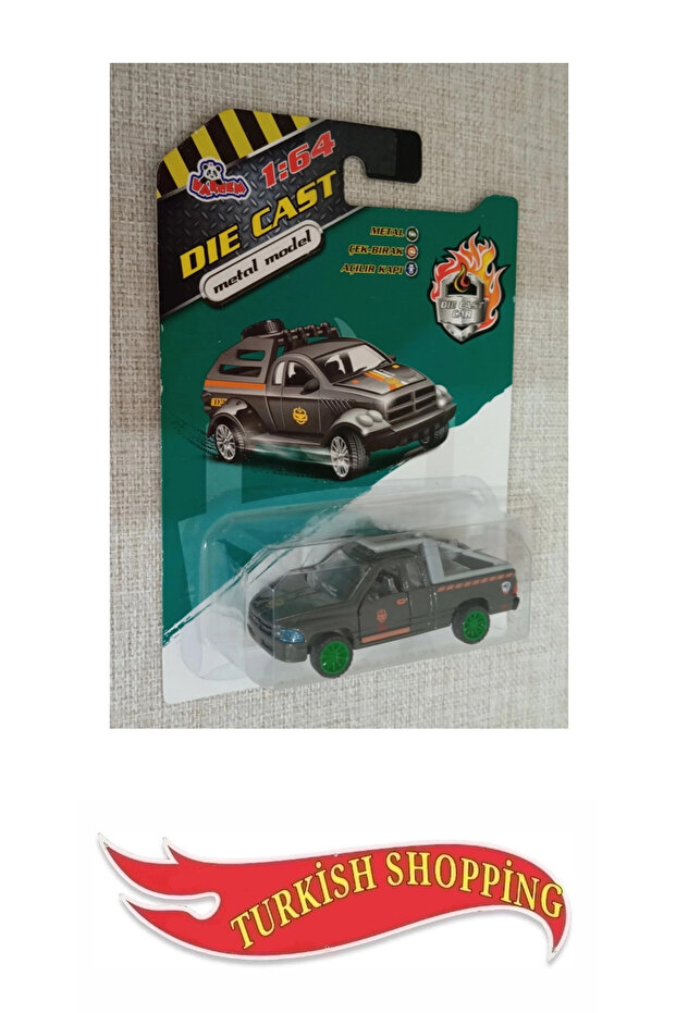 Die-Cast 1:64 Scale Metal Model Pull-And-Drop Opening Door