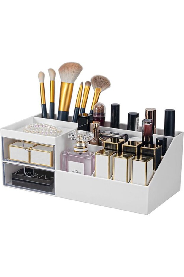 Makeup organizer, cosmetics organizer with drawers, for dressers, bathroom, bedroom