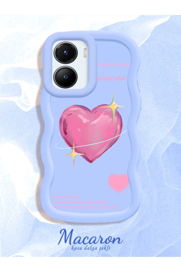 Vivo Y56 Compatible Silicone Phone Case with Sweet Pink Hearts Motifs-Three Color Options