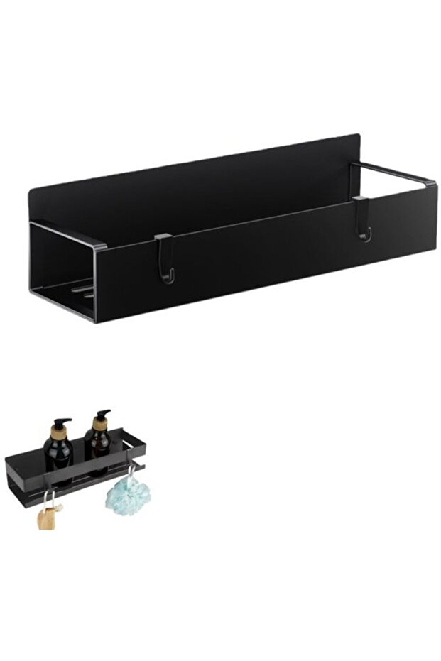 1-Piece Magnetic Shelf, With 2 hooks, 270x85x81 mm, Flexible Refrigerator Organizer