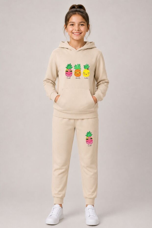 Armikids School and Daily Wear Printed Hooded Kangaroo Pocket Set