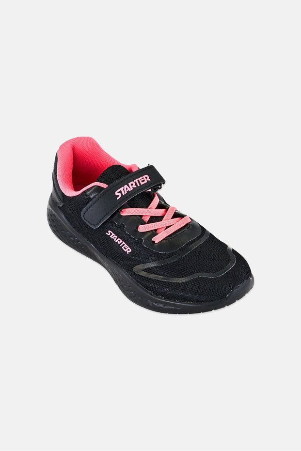 Kids Girl Lifestyle Velcro Closure Outdoor Shoes, Black
