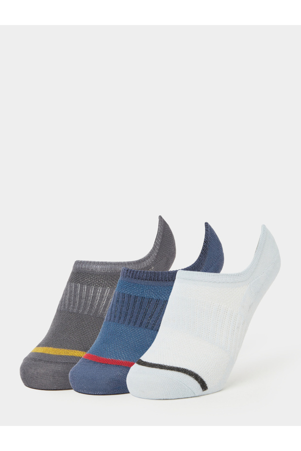 Pack of 3 - Breathable Striped Detail Soft Socks
