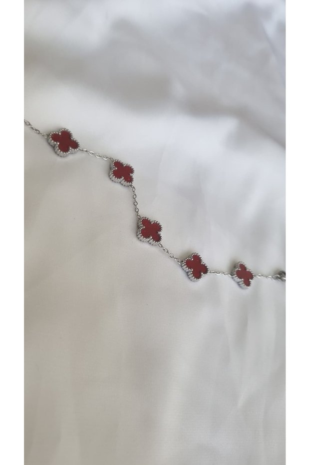 4 Leaf Clover Luck Double-Sided Bracelet 17Cm+5Cm