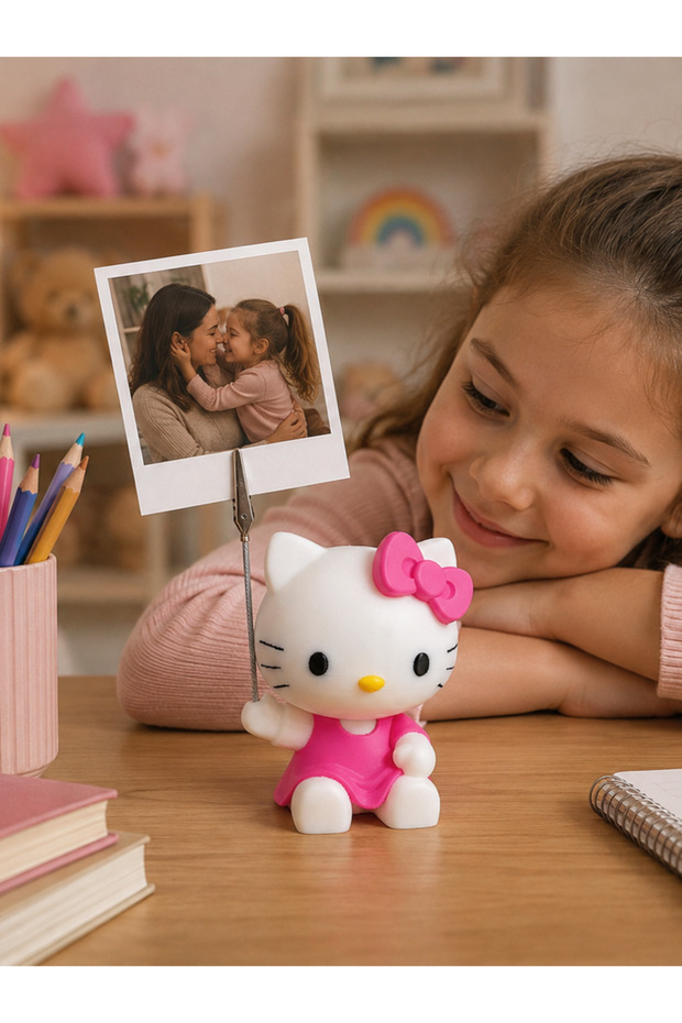 Hello Kitty Design Decorative Photo and Note Holder, Note Holder with Metal Clip