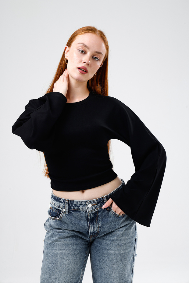 Waist-Slung Spanish Sleeve T-Shirt & Blouse