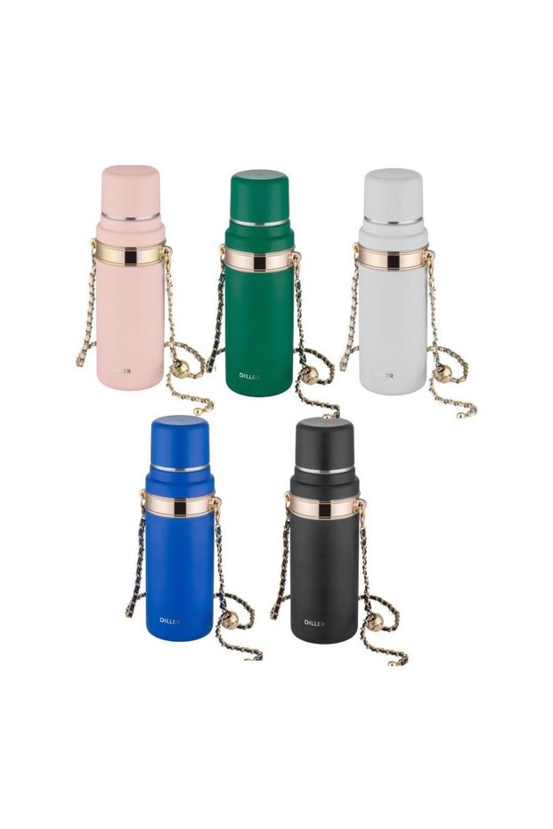 Steel Flask 700 ml Stainless Steel Flask with Neck Strap (Mixed Color 1 Piece)