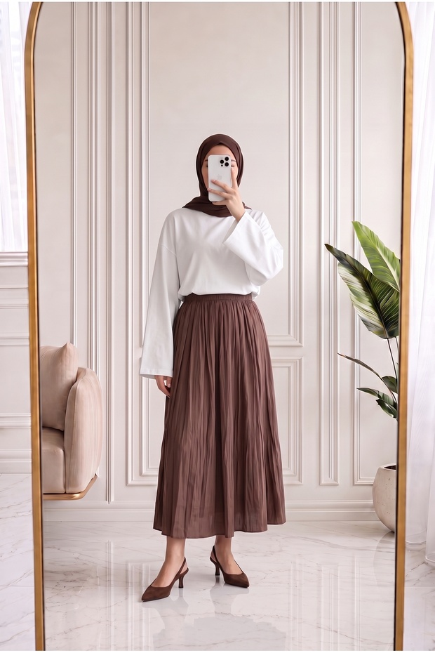 Zeray Wide Sleeve Plain Tunic-Mf1915 White