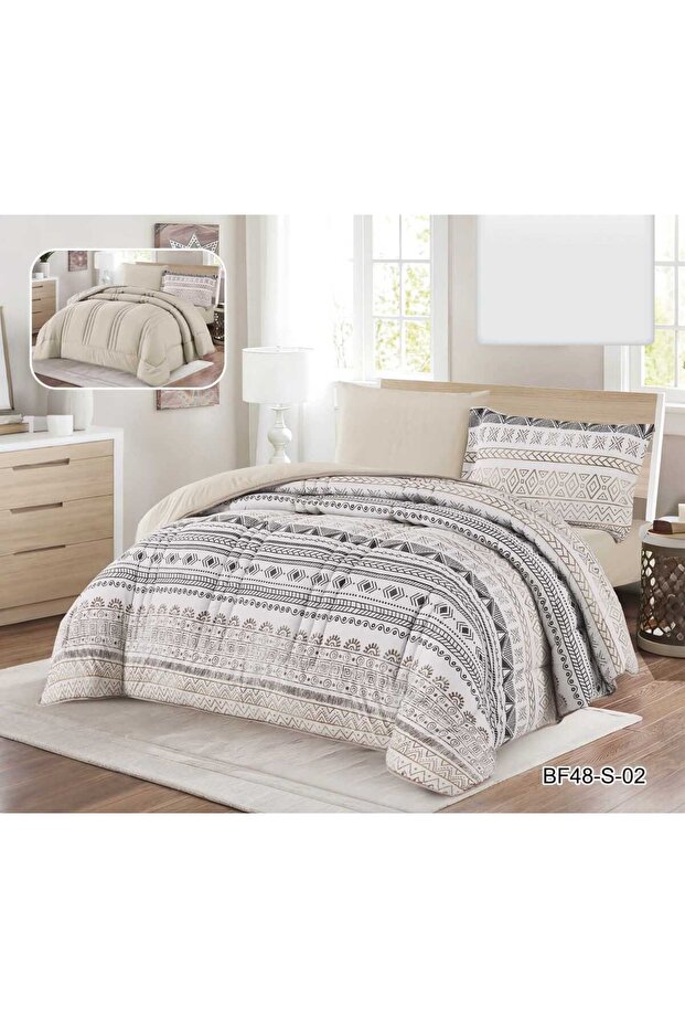 6-Piece Quilted Bedspread Set with a Quilted Bed Runner