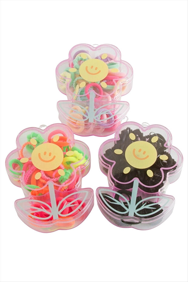 Flower Boxed Elastic Towel Buckle 60 Pieces