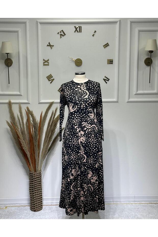 Women's New Season Butterfly Patterned Dress