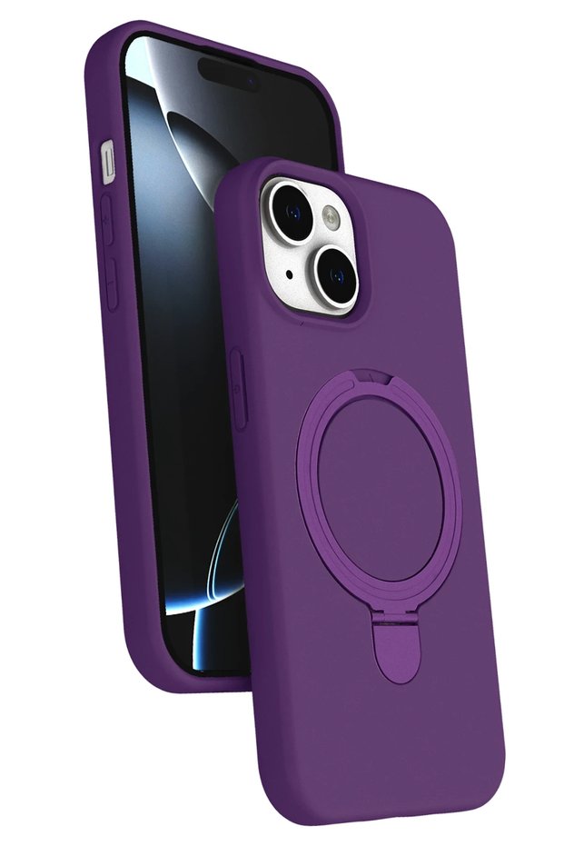 Aconcept iPhone 15 Regal Cover with Magsafe Stand - (215638) Deep Purple