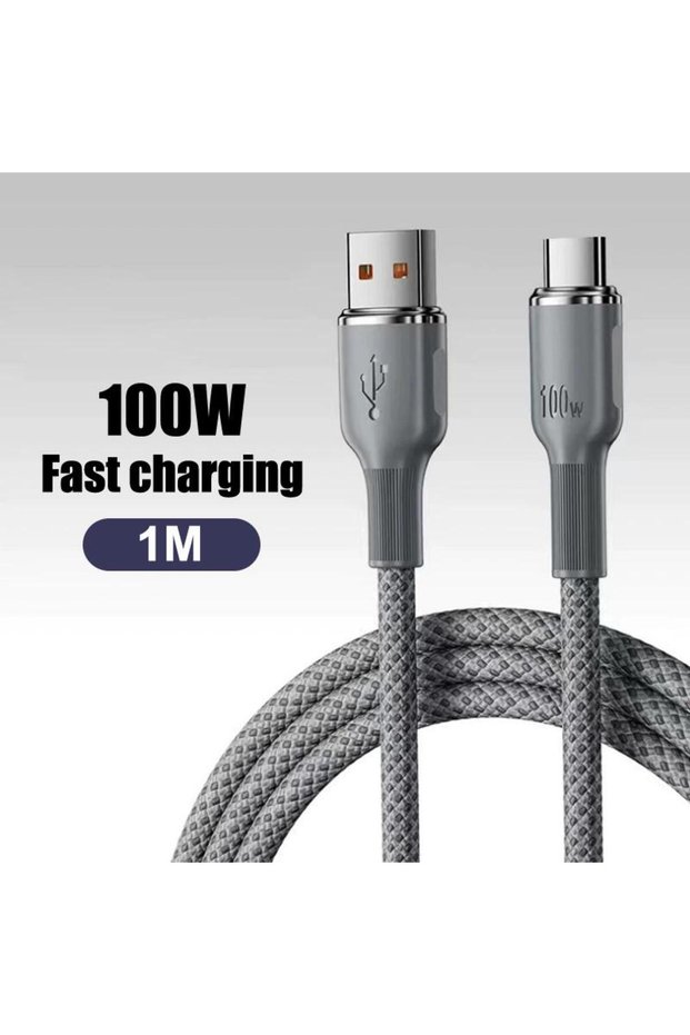 A1 【C】USB To Type C Cable Date Sync Line Fast Charging For Huawei Android Phone Braided Charger Cabl