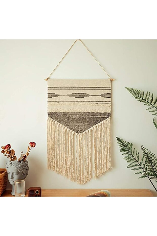 Woven Wall Tapestry - Handmade Macrame Wall Hanging for Boho Decor, Perfect for Living Room and Nurs