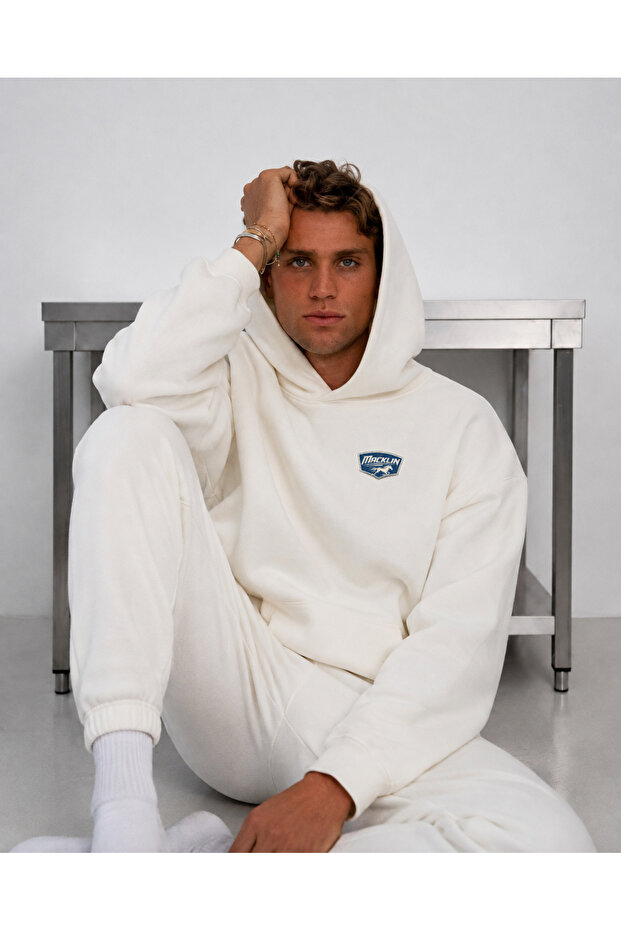 Unisex Women's Men's Nothing Stronger Nothing Faster Printed Oversize 3 Thread Hooded Tracksuit Set