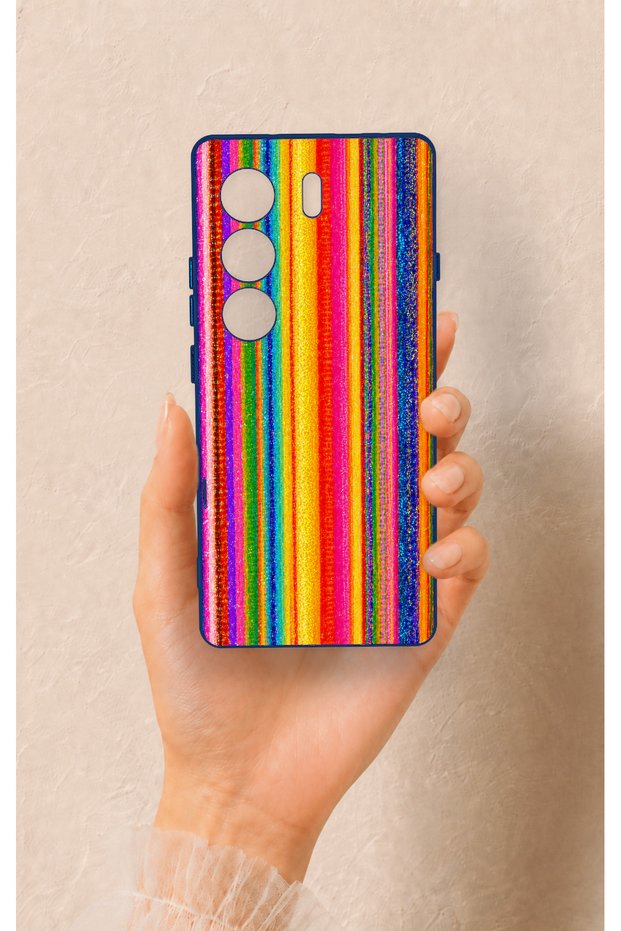 Tecno Camon 40 4g Compatible Colorful Patterned Silicone Case