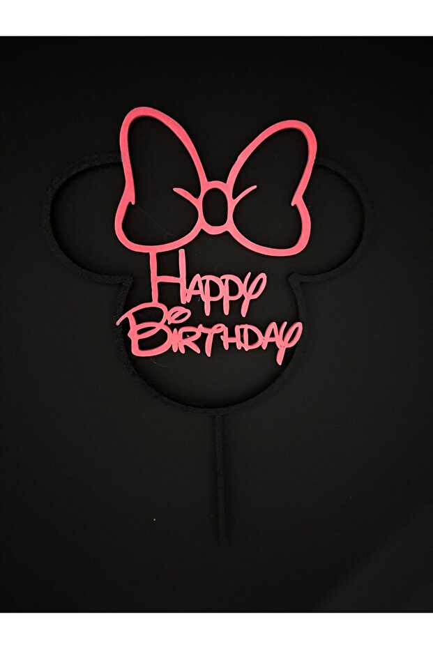 Minnie Temalı Pasta Süsü