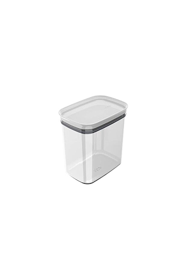 OU Hermetic Rectangular Canister Block, 1.5 Liter Capacity, White
