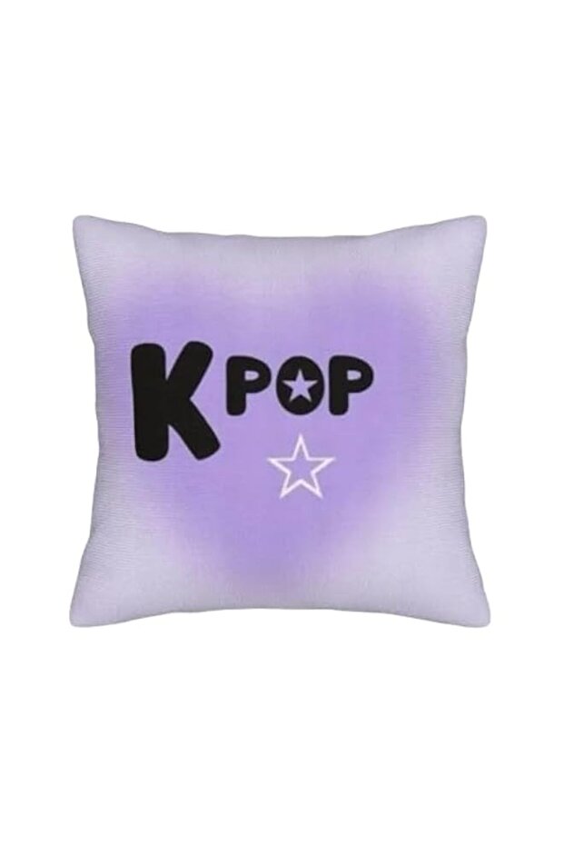 1pc Decorative Pillow Case - Pastel Purple, Soft Zipper Closure Cushion Cover