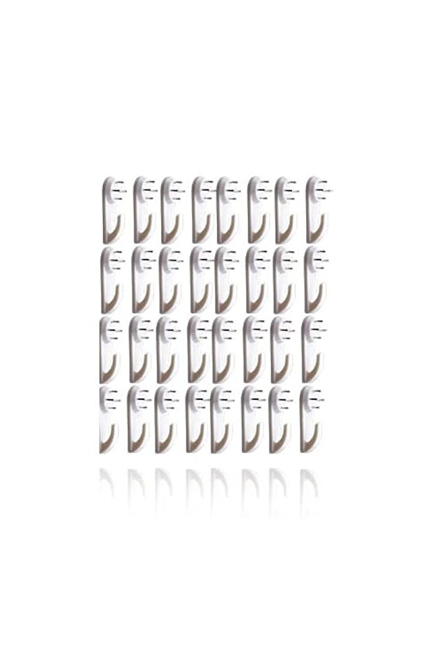 Invisible Wall Hooks for Pictures & Decor, Pack of 32 - Traceless, Strong , White, No Damage, Easy Install, Art Hanging Solutions