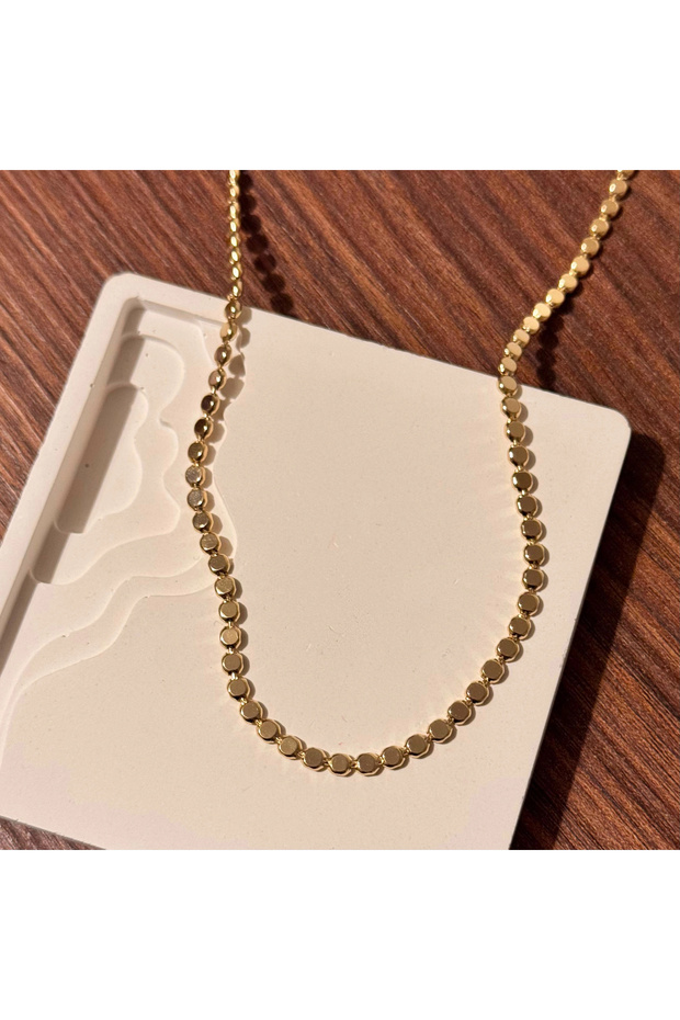 Gold Scrunch Necklace