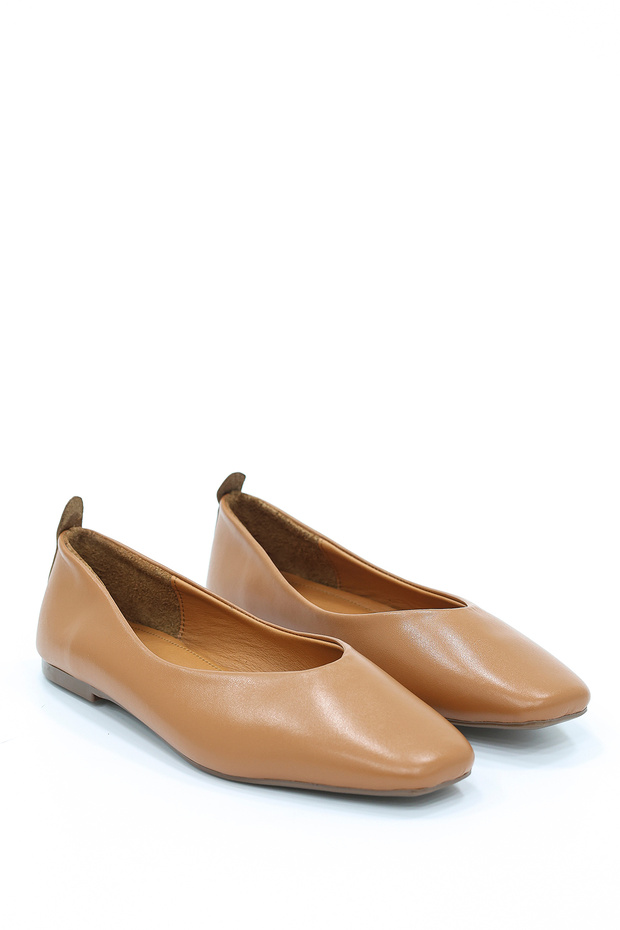 Cbr-F001 Genuine Leather Flat Sole Ballet Flats