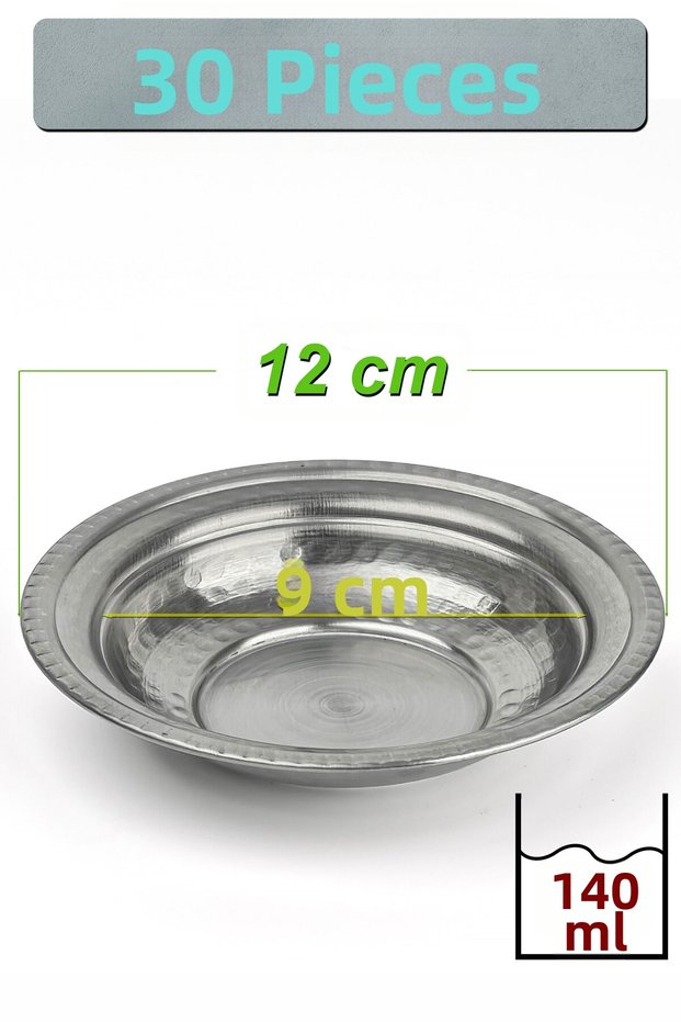 12 cm Chrome Steel Breakfast and Appetizer Bowl 140 ml | Snack Bowl, Sauce Bowl, Presentation Bowl -Kase129