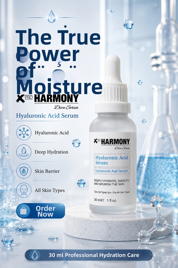 Hyaluronic Acid Serum Intensive Moisturizing Skin Care Serum That Provides a Plump Appearance 30 ml