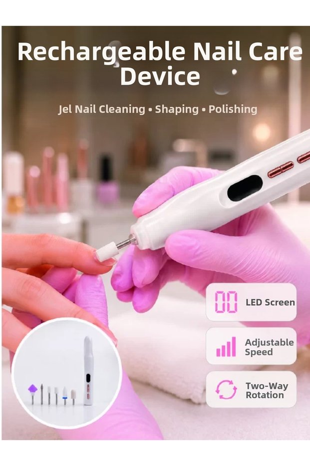 Nail Care Device Suitable for Home and Professional Use - Multifunctional Uv Drying and Design