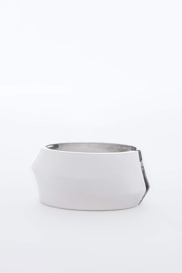 Silver Metal Women's Thick Bracelet Takss26Iz00001