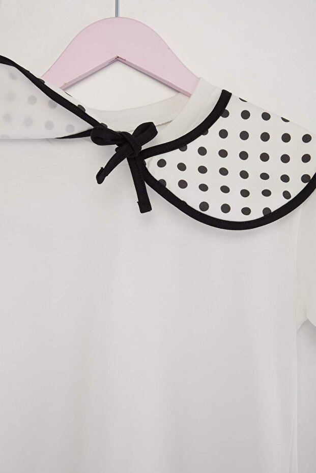 Ekru Düz Örme T-Shirt TKDSS26TS00067 - 5