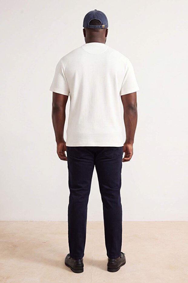 Büyük Beden Lacivert Regular Fit Esnek Kumaş Kot Pantolon Jeans TMNSS26CJ00001 - 3