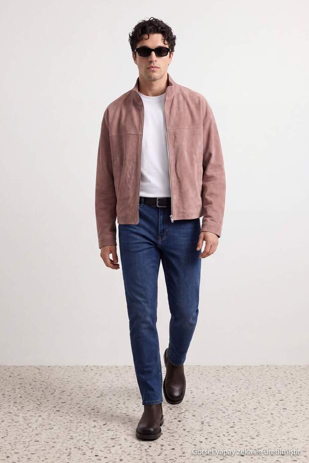 Lacivert Skinny Fit Esnek Kumaş Erkek Jeans TMNAW27JE00011