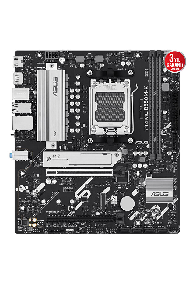 PRIME B850M-K Amd B850 Am5 Ddr5 8200 Dp Hdmı Çift M2 Usb 3.2 Anakart - 2