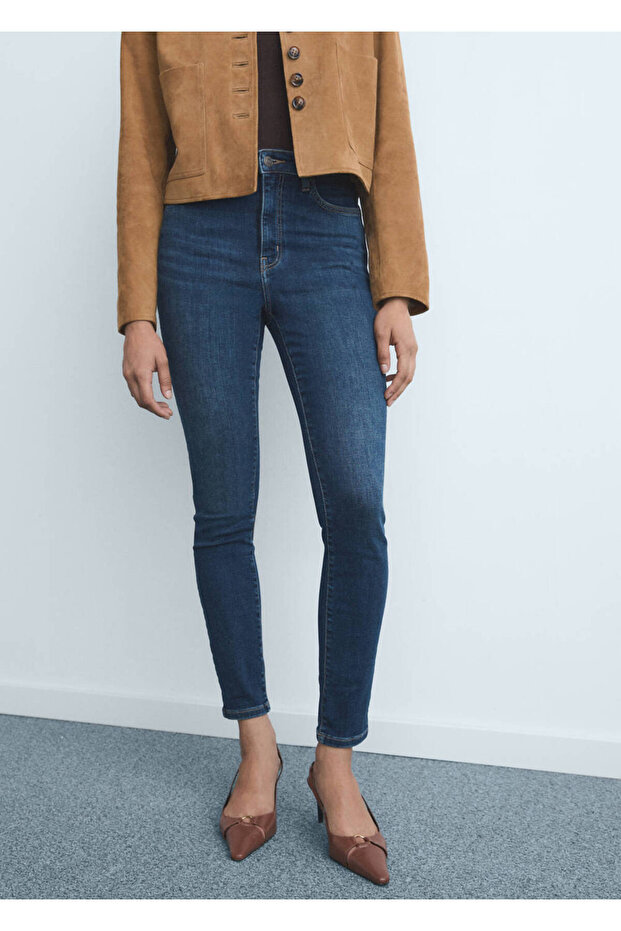 High waist skinny jeans