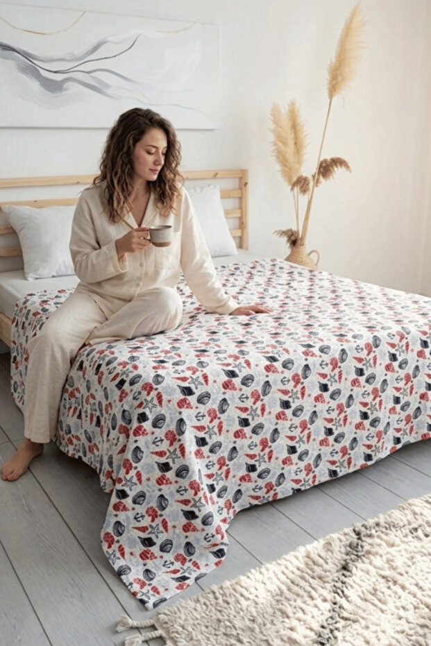 Cotton Collection Double Pique Deniz