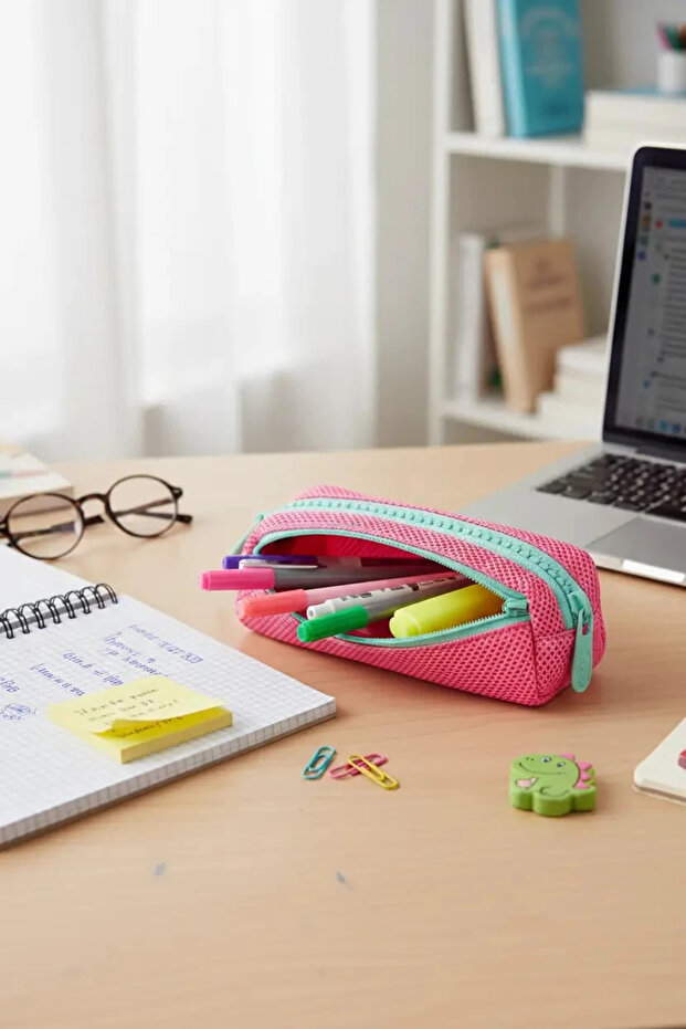 Disney Pixar Lotso Licensed Large Zippered Pencil Case – Large Volume and Durable School Pencil Case 20 cm