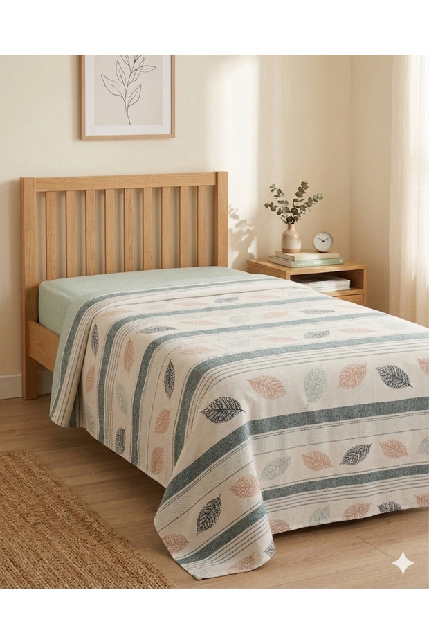 Leaf Pattern Printed 150X240 Cm. Single Single Pike