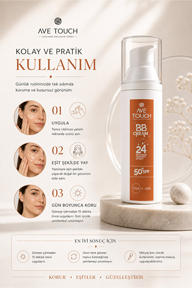 Bb Cream & 50 Spf Sunscreen Effect - 6