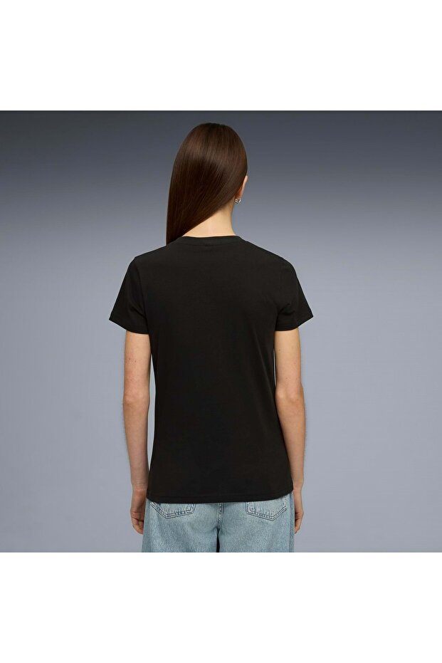 691760 Ess Script Tee T-Shirt Women's T-Shirt Black - 4