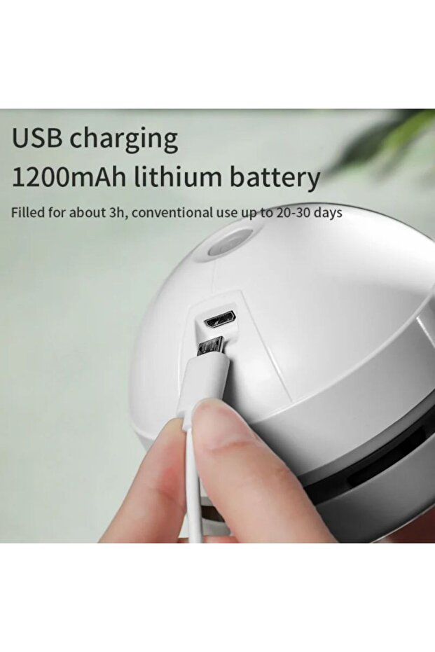 مكنسة كهربائية صغيرة للمكتب طراز M19 | منظف مكتبي محمول لاسلكي قابل لإعادة الشحن عبر USB