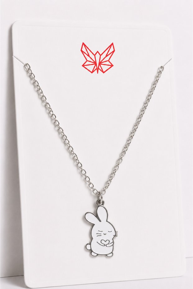 Children's Teen Necklaces with Unicorn and Rabbit Design Friendship Necklace