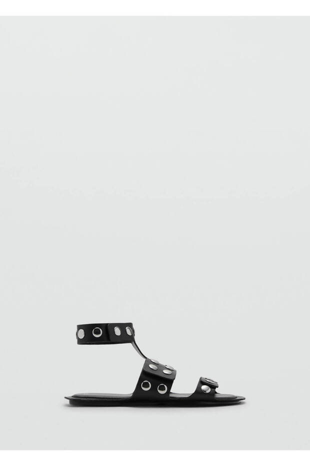 Studded Leather Sandals - 3